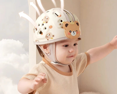 Toosly capacete de proteção 360 graus para bebês, capacete anti-queda ajustável, protetor de cabeça de criança, chapéus de proteção de segurança macios, aprender a andar