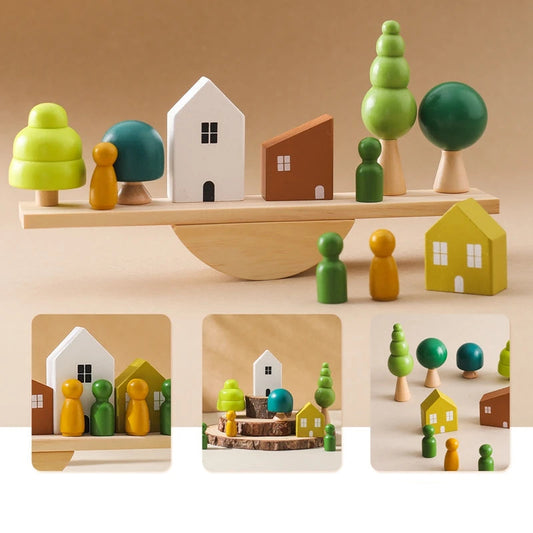 Toosly crianças montessori brinquedos de madeira aprendizagem precoce quebra-cabeças educativos pose esportiva melhorar habilidade hands-on ocupado placa presentes