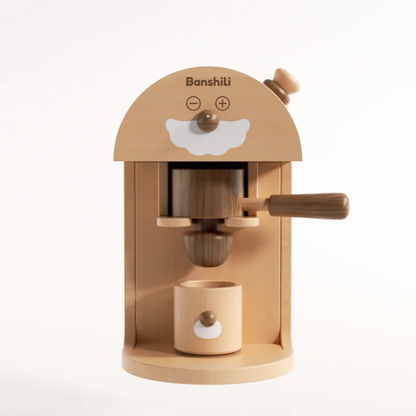 Toosly brinquedo de madeira para máquina de café, conjunto de brinquedos educativos de cozinha para crianças de 3 a 5 anos, presente de brinquedo para crianças Montessori
