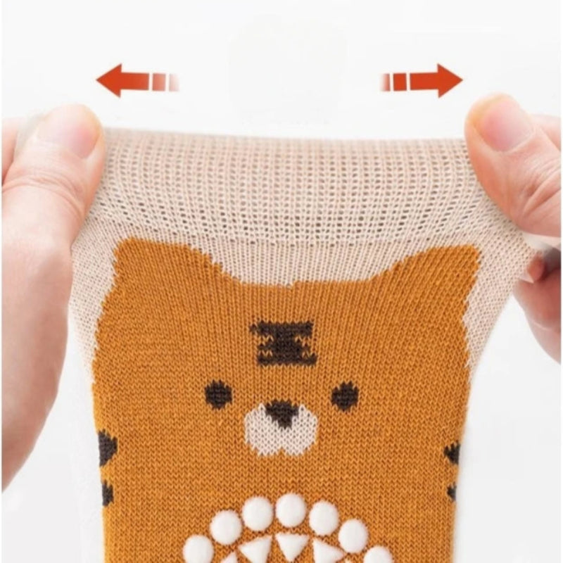 Toosly joelheira e meias de chão para bebê, almofada antiderrapante para bebês, crianças pequenas, protetor de meias, joelheira de segurança, meninas e meninos, 2 peças