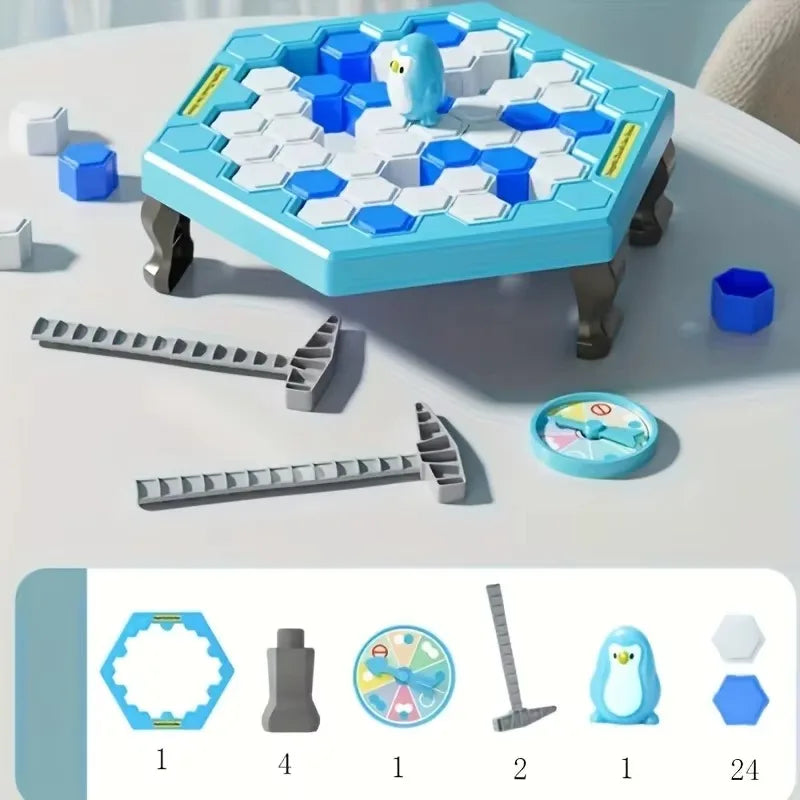 Jogo Pinguim Quebra-Gelo - Teste sua estratégia sem deixar o pinguim cair!