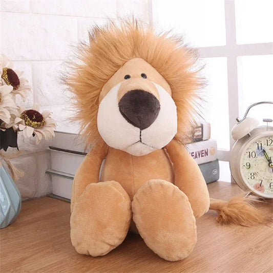 Toosly animais de pelúcia brinquedos bonecas macias selva leão elefante tigre cão raposa macaco veado crianças presente bebê crianças brinquedos
