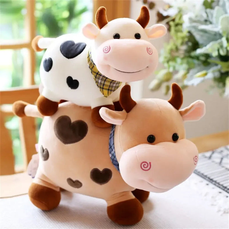 Toosly vaquinha pelúcia para crianças, bichos de pelúcia, boneca Animal, Sorriso Gado, Decoração para casa