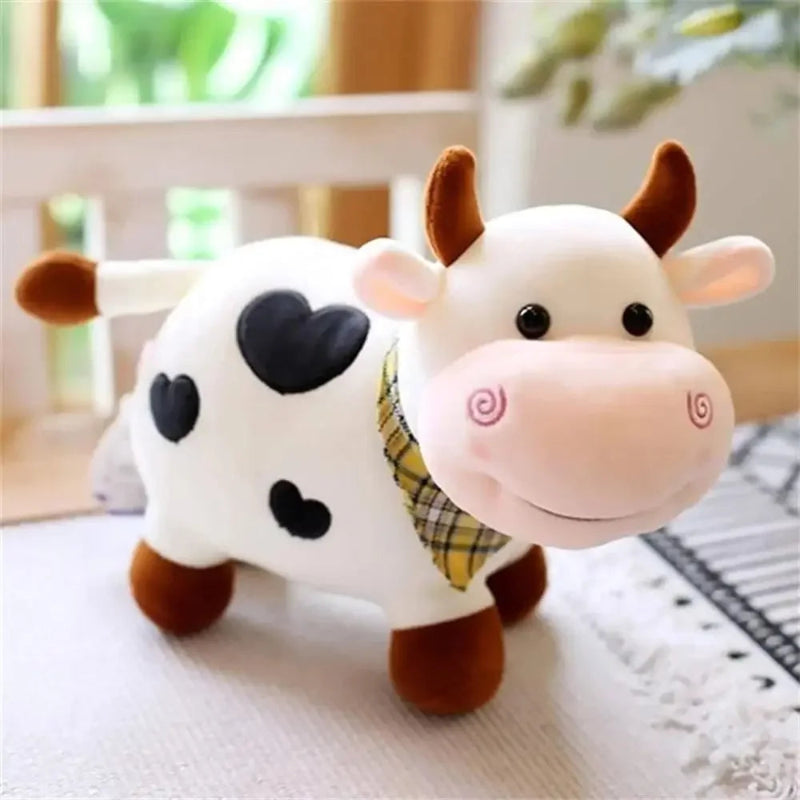 Toosly vaquinha pelúcia para crianças, bichos de pelúcia, boneca Animal, Sorriso Gado, Decoração para casa