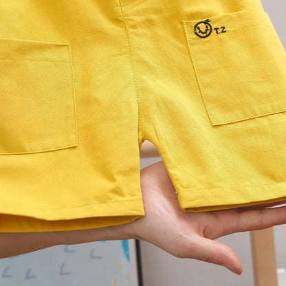 Novas crianças verão bebê meninos meninas roupas terno moda camiseta bib calças 2 pçs/set criança traje casual crianças agasalhos