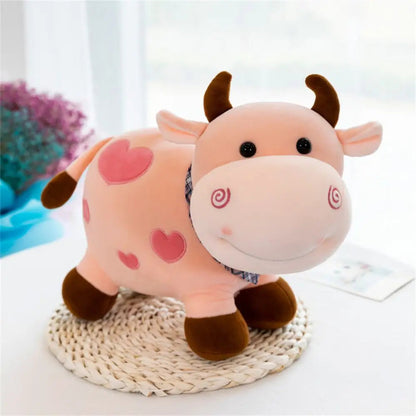 Toosly vaquinha pelúcia para crianças, bichos de pelúcia, boneca Animal, Sorriso Gado, Decoração para casa