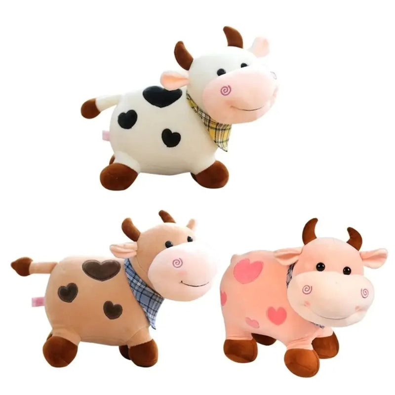 Toosly vaquinha pelúcia para crianças, bichos de pelúcia, boneca Animal, Sorriso Gado, Decoração para casa