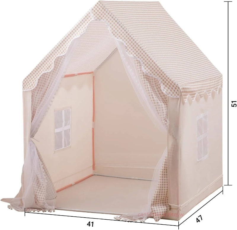 Toosly cabana crianças brincar tenda com luzes estrela meninos meninas princesa brinquedos pequena casa ao ar livre criança playhouse castelo cubby criança jogar casa