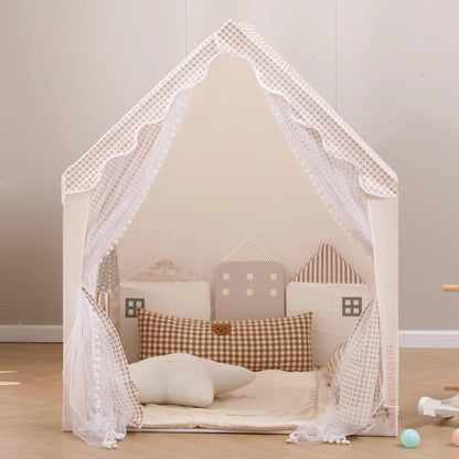 Toosly cabana crianças brincar tenda com luzes estrela meninos meninas princesa brinquedos pequena casa ao ar livre criança playhouse castelo cubby criança jogar casa
