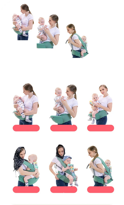 Toosly mochila ergonômica para carregar bebês de 0 a 48 meses, com assento quadril para recém-nascidos, multifuncional, envoltório para cintura, canguru