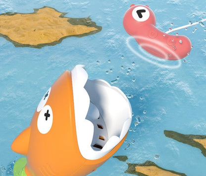 Toosly brinquedo de banho para crianças, jogo de pesca magnético, brinquedo de água flutuante, tubarão de natação, brinquedos para banheira de bebê, meninos e meninas, presentes para crianças