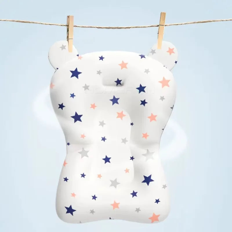 Almofada de apoio para banho de bebê, assento flutuante dobrável ajustável, almofada de banho para recém-nascidos, rede de segurança infantil