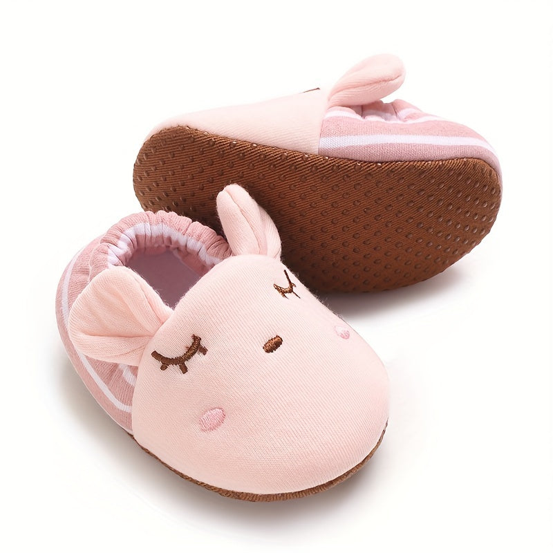 Tênis de deslizar fofos para bebês meninas e meninos, leves e antiderrapantes para caminhadas na primavera e outono