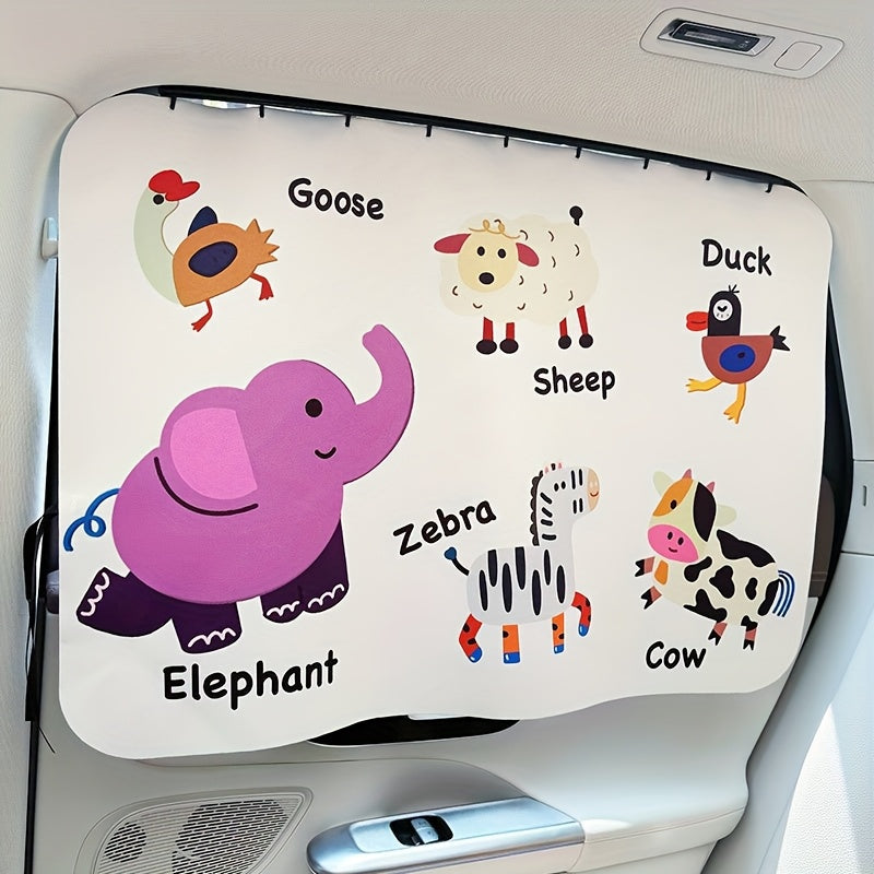 1 Cortina de Sol para Carro Estilo Pista - Ajustável, Resistente aos UV, Lavável, Lavável na Máquina, Fácil de Instalar, para Proteção Solar no Verão, Controlo de Calor e Privacidade em, Caminhões, Cortina de Sol para Carro, Cortina de Fácil Instalação, Tecido Durável