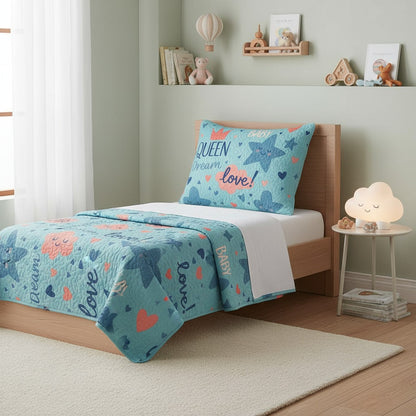 Kit Colcha Cobre Leito Bouti Infantil Menino Menina Solteiro 2 Pçs