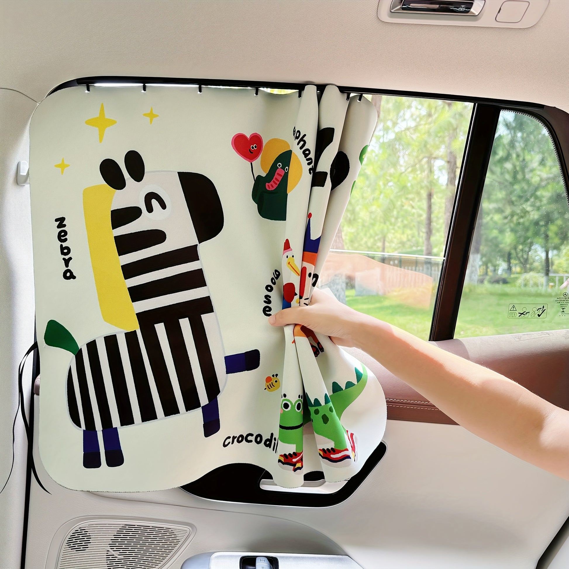 1 Cortina de Sol para Carro Estilo Pista - Ajustável, Resistente aos UV, Lavável, Lavável na Máquina, Fácil de Instalar, para Proteção Solar no Verão, Controlo de Calor e Privacidade em, Caminhões, Cortina de Sol para Carro, Cortina de Fácil Instalação, Tecido Durável