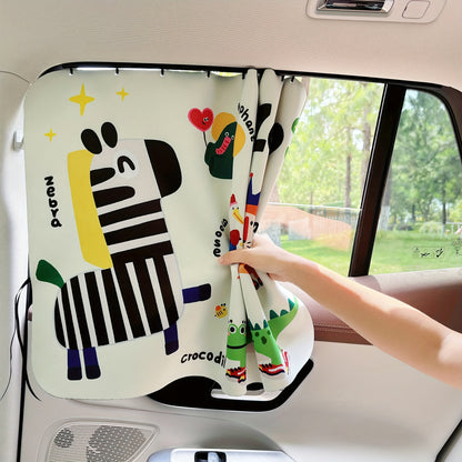 1 Cortina de Sol para Carro Estilo Pista - Ajustável, Resistente aos UV, Lavável, Lavável na Máquina, Fácil de Instalar, para Proteção Solar no Verão, Controlo de Calor e Privacidade em, Caminhões, Cortina de Sol para Carro, Cortina de Fácil Instalação, Tecido Durável