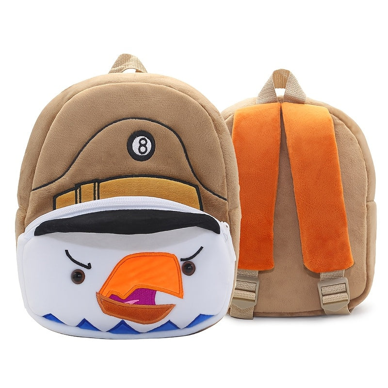 Mochila de desporto com animais de desenho animado, mochila de peluche fofa para viagens de jovens - Mochila escolar durável para saídas e campus, design elegante para rapazes e raparigas