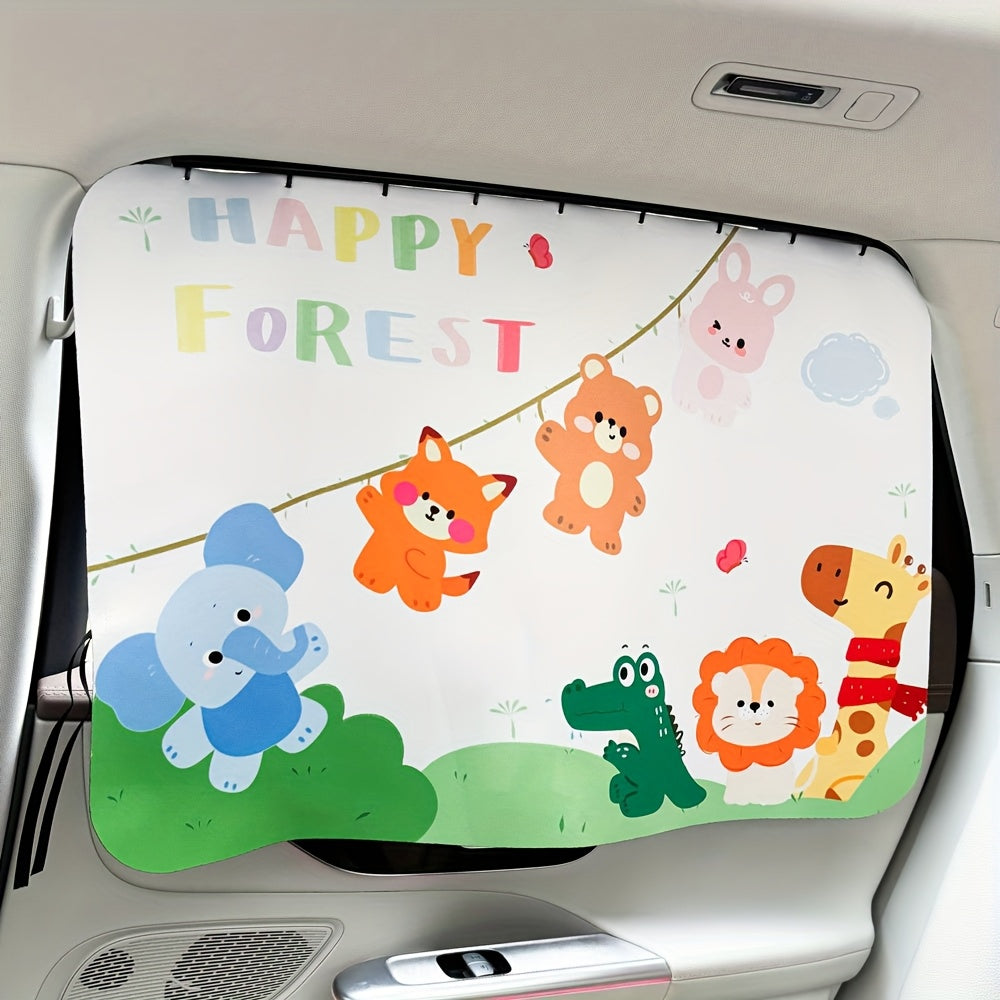 1 Cortina de Sol para Carro Estilo Pista - Ajustável, Resistente aos UV, Lavável, Lavável na Máquina, Fácil de Instalar, para Proteção Solar no Verão, Controlo de Calor e Privacidade em, Caminhões, Cortina de Sol para Carro, Cortina de Fácil Instalação, Tecido Durável