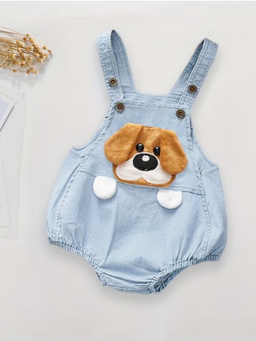 Macacão Cãozinho Divertido para bebês, unindo conforto e diversão. Ideal para passeios ao ar livre. Descubra na Toosly.