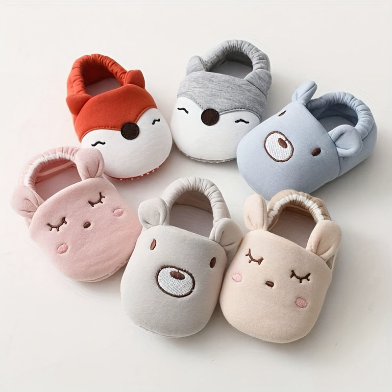 Tênis de deslizar fofos para bebês meninas e meninos, leves e antiderrapantes para caminhadas na primavera e outono