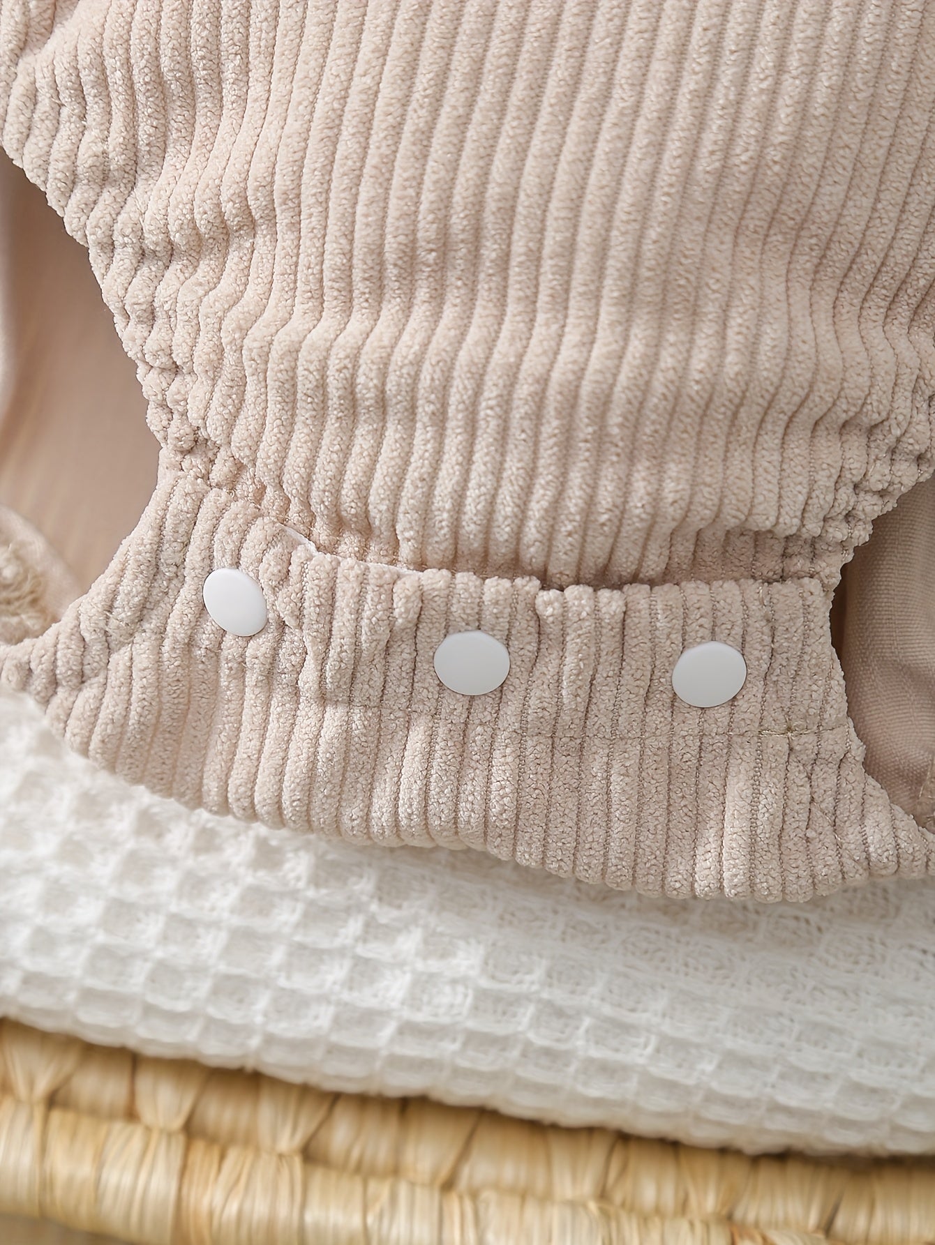 Macacão de bebé com bordado de leão fofo - Alça ajustável, decote quadrado, tecido de corduroy macio, design de leão de desenho animado, perfeito para o verão, roupa de bebé | Estilo casual | Material de corduroy, para exterior