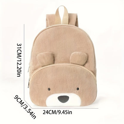Descubra a Mochila Infantil de Urso em Veludo da Toosly. Conforto e segurança para os pequenos. Ideal para passeios e escola.